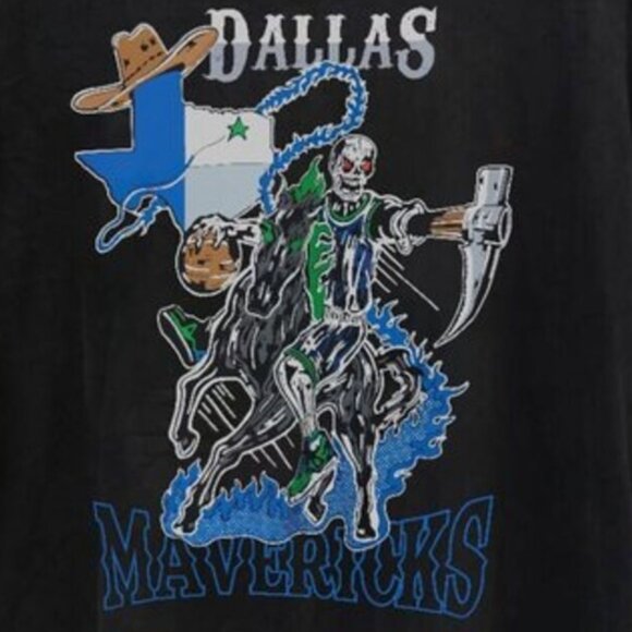 Vtg Dallas Mavericks basketball shirt NBA Dallas Mavericks shirt tee - Picture 2 of 4